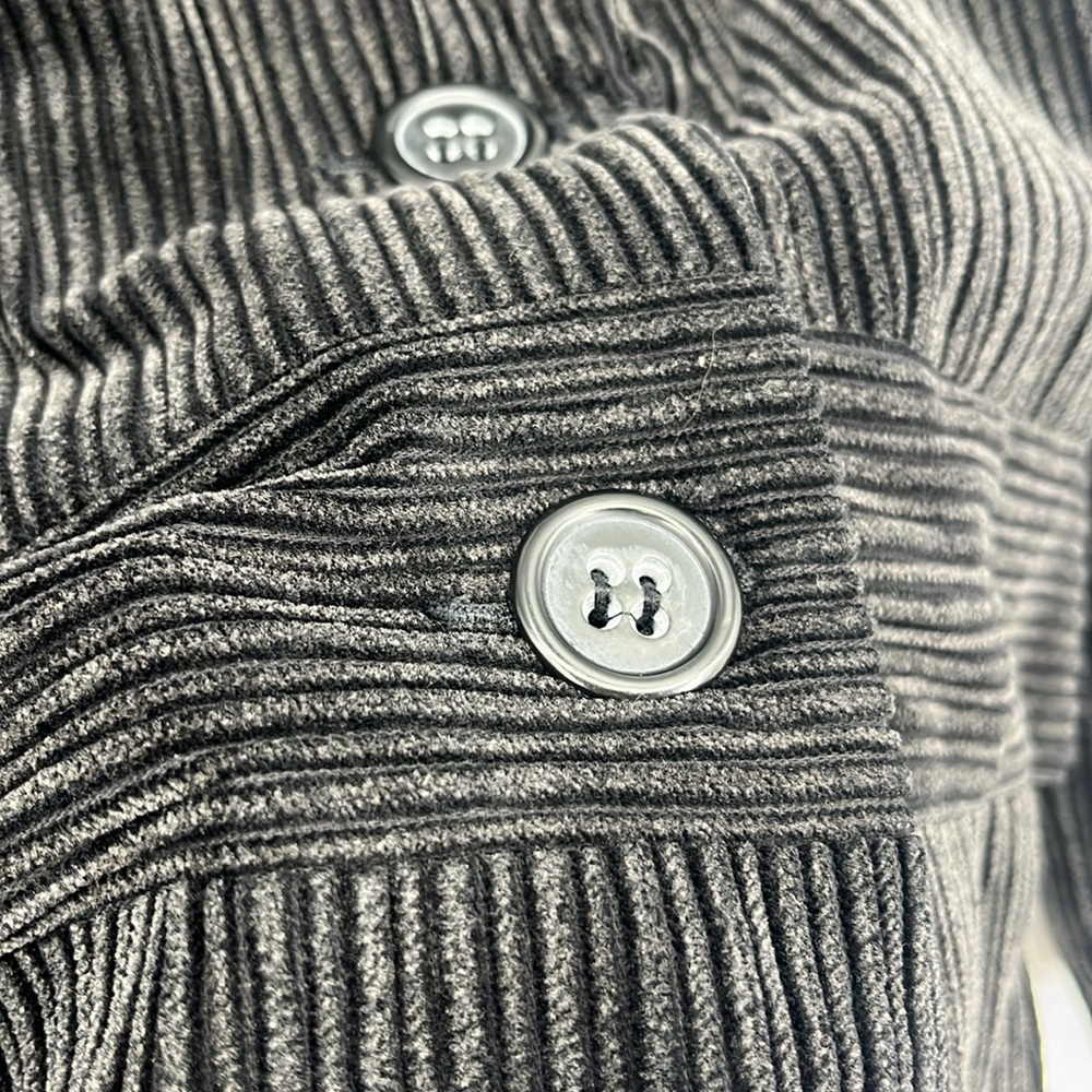 Vintage Y2K 90s Phoebe Buffay Corduroy Jacket Coat Artsy Grunge Goblin Black - Picture 5 of 7